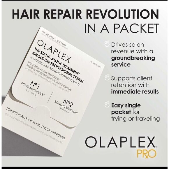 OLAPLEX NO. 1 and NO. 2 Stand-Alone Treatment Single Use Professional Haircare B - Picture 2 of 7